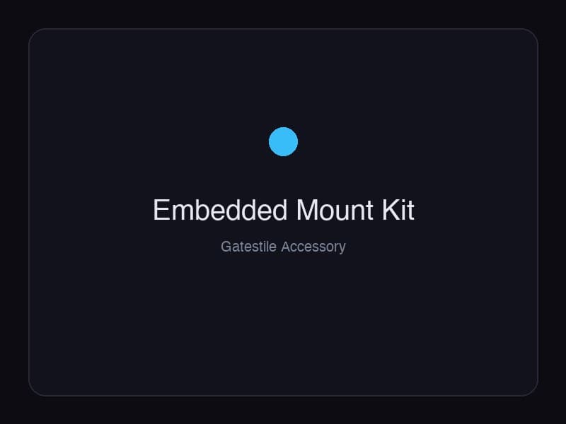 Mounting Kit: Embedded Floor (Full-Height)