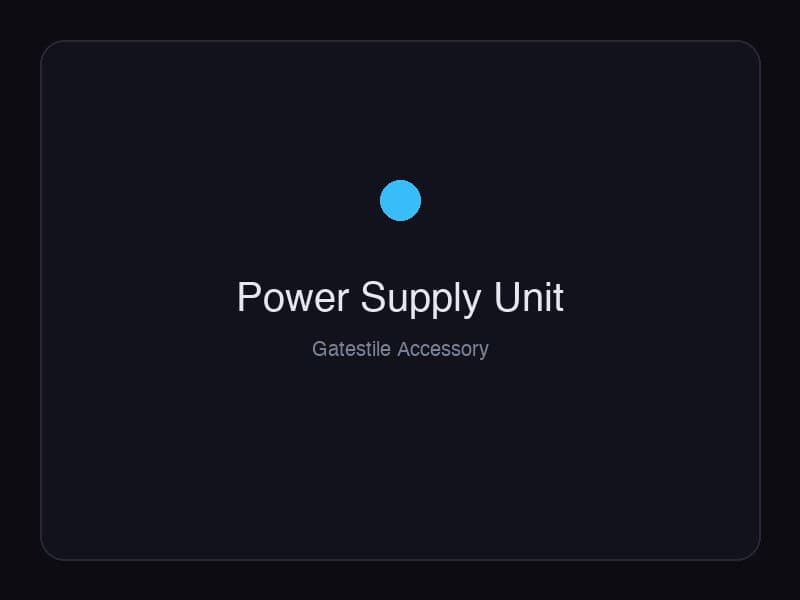 Power Supply: 24V DC Industrial