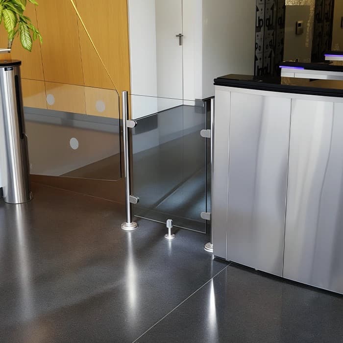 Gatestile Swing Gate in a studio profile setting, deployment visualization