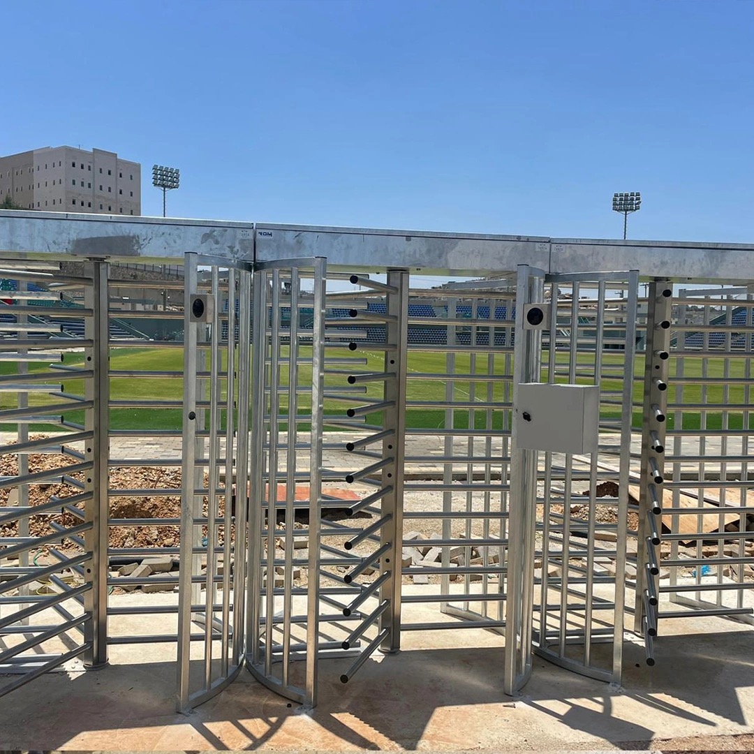 Gatestile Full-Height Turnstile: Industrial fence line, Pittsburgh, PA