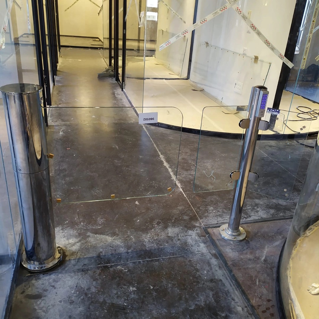 Gatestile Swing Gate: Government building lobby, Albany, NY