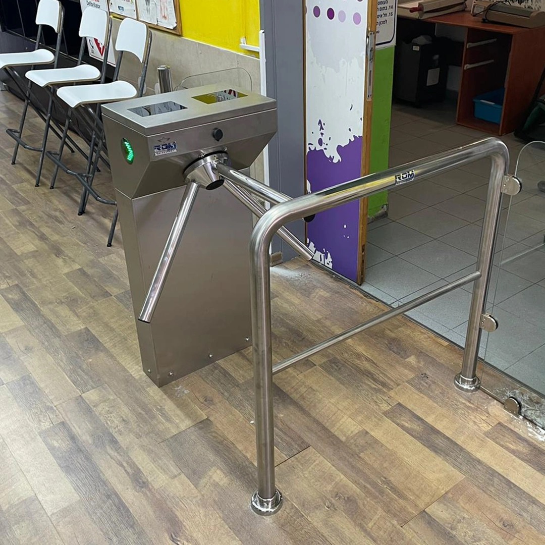 Gatestile Tripod Turnstile: Health club entry, Brooklyn, NY