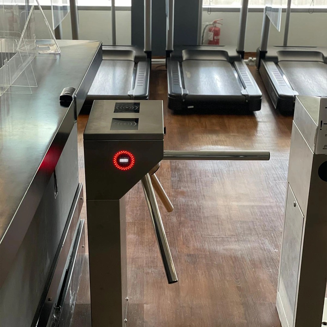 Gatestile Tripod Turnstile: Corporate cafeteria, Stamford, CT